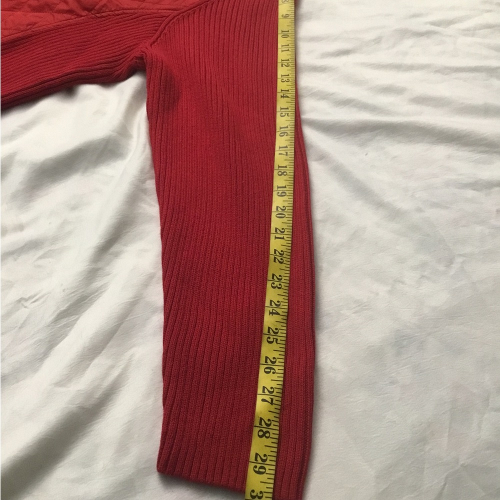 Croft & Barrow Vibrant Red Ribbed Knit Top - Picture 7 of 16